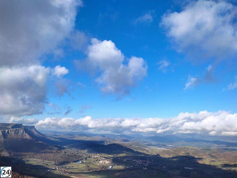 Tiempo inestable y fresco para este lunes con nubes y claros.