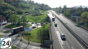 Finalizan retenciones en la AP-8 hacia Francia en Irun.