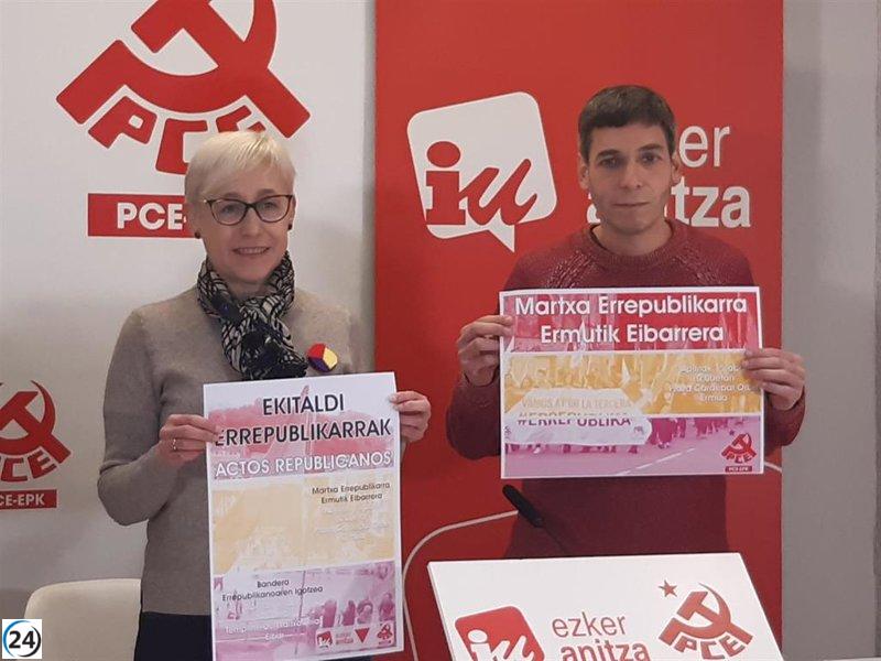 Ezker Anitza-IU y PCE-EPK defienden la república por su impacto en el bienestar de la sociedad.