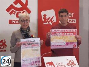 Ezker Anitza-IU y PCE-EPK defienden la república por su impacto en el bienestar de la sociedad.
