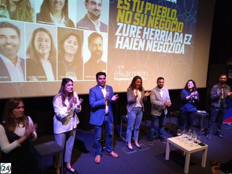 Elkarrekin Podemos busca una Euskadi más habitable, democrática y justa.