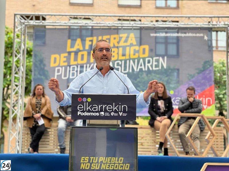 Elkarrekin propone bono mensual de transporte público ilimitado en Álava por 25 euros.