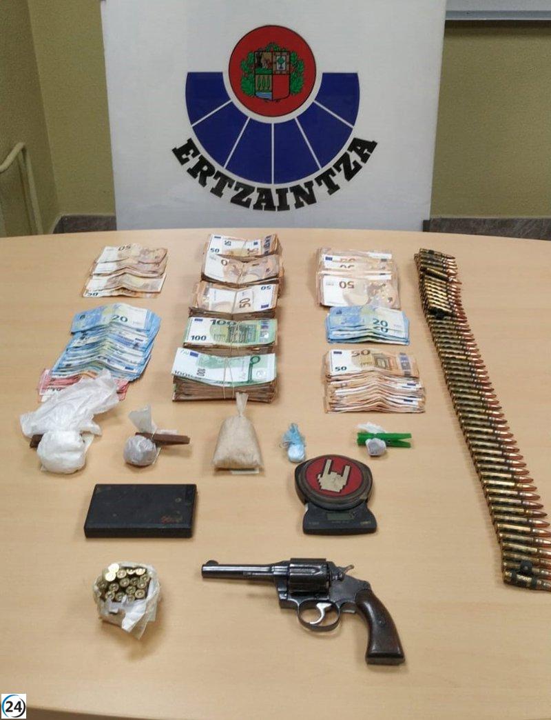 Pareja en Ugao-Miraballes (Bizkaia) arrestada por tráfico de drogas.