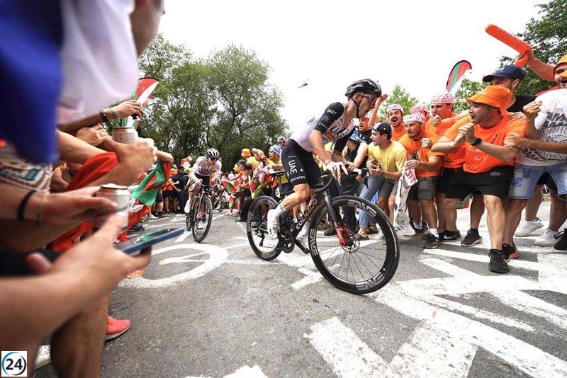 Multitudes apoyan al Tour mientras Adam Yates se lleva una victoria en Bizkaia