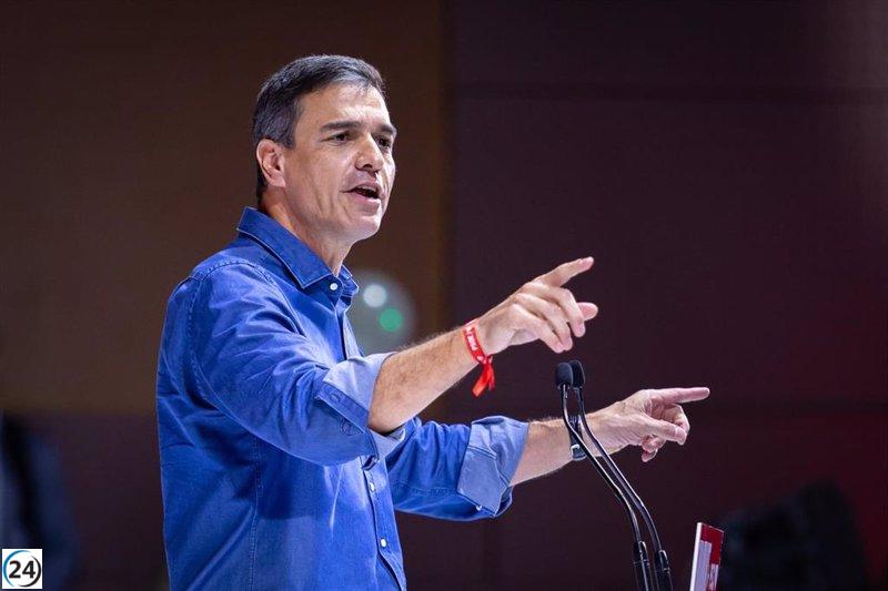 Pedro Sánchez se suma al acto electoral en el Kursaal de San Sebastián