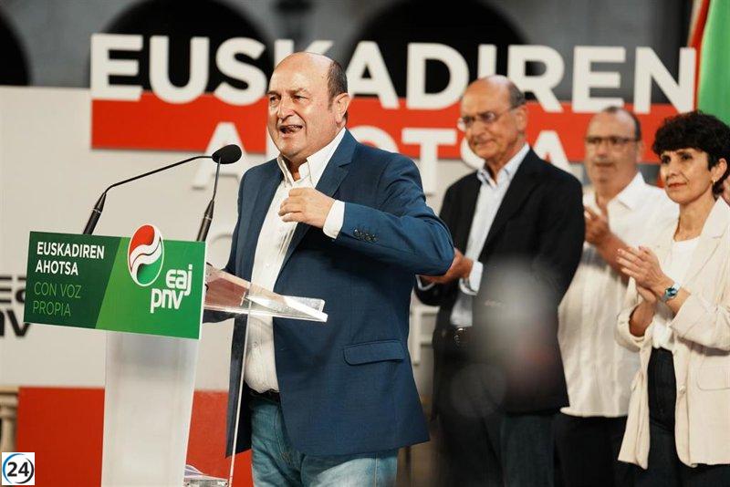 Ortuzar descarta un posible pacto del PNV con un Feijóo que realiza una campaña de ultraderecha.