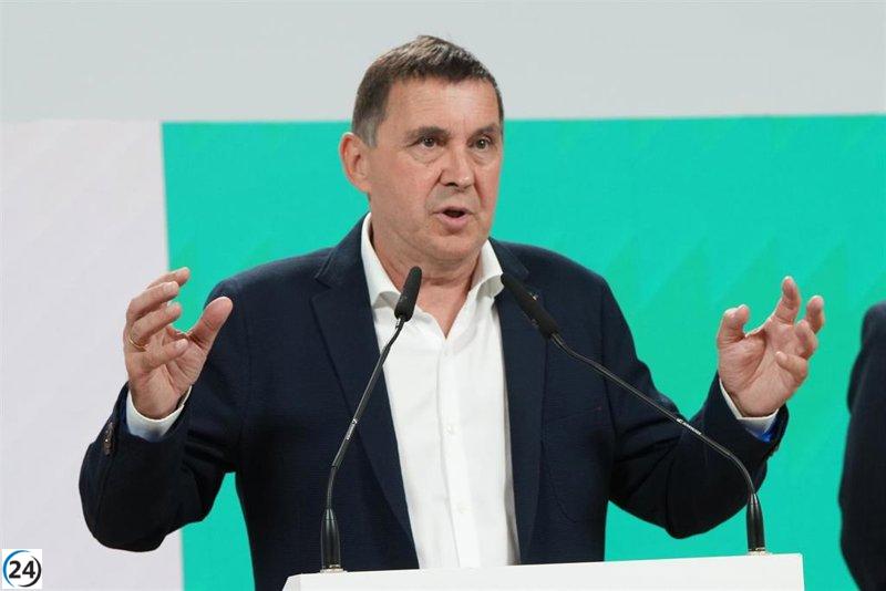 Otegi asegura que EH Bildu ha dialogado con el PSOE y busca evitar un Gobierno PP-Vox.