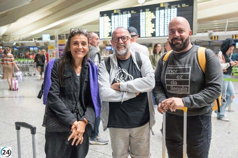 Melgosa apoya a Zaporeak en su labor con los refugiados en Lesbos