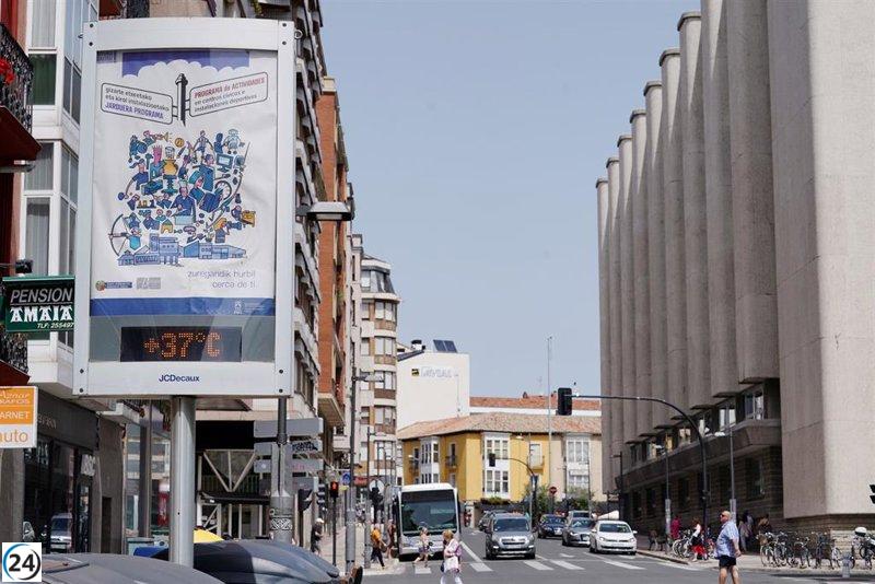 Alerta amarilla en Euskadi ante posibles temperaturas de más de 36 grados este lunes