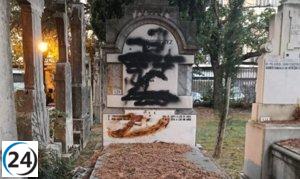 Vandalizan tumba de Fernando Buesa, política víctima de ETA, con pintura negra y heces.