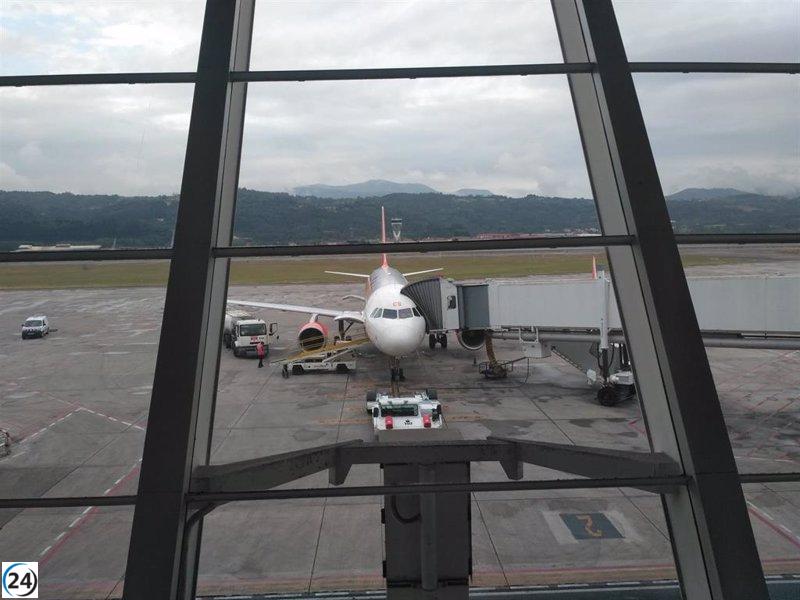 Fuertes vientos del suroeste desvían seis vuelos hacia el Aeropuerto de Bilbao