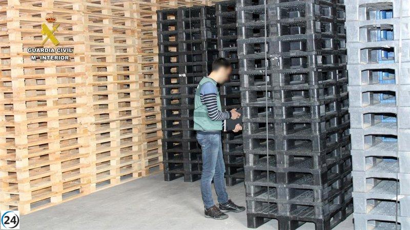 Empresa de Vitoria-Gasteiz involucrada en trama de robo y reventa de palets; dos arrestados