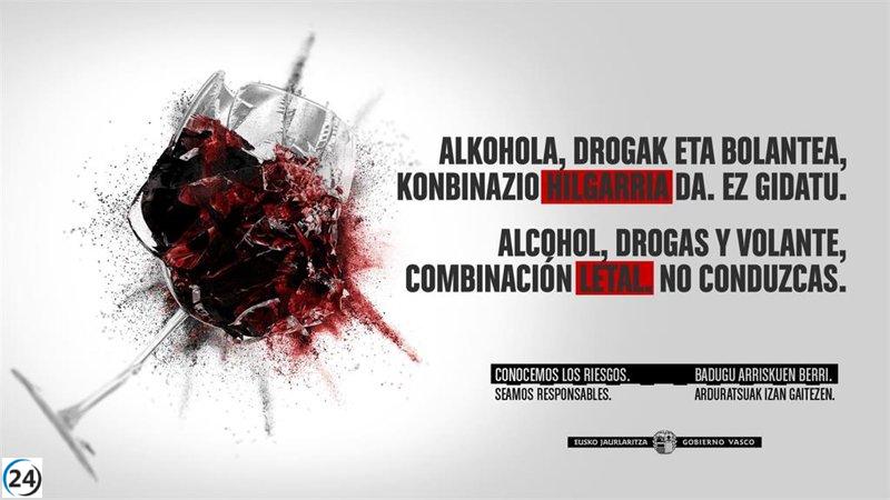 Incremento de controles de alcoholemia y drogas en diciembre por parte de Ertzaintza y policías locales.
