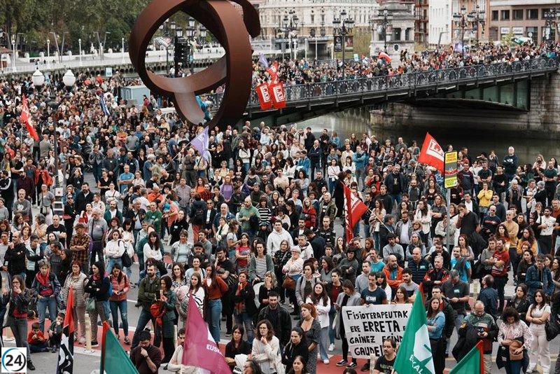 El Gobierno vasco informa: Paro: 7% en Administración general, 29% en Educación y 5% en Osakidetza.