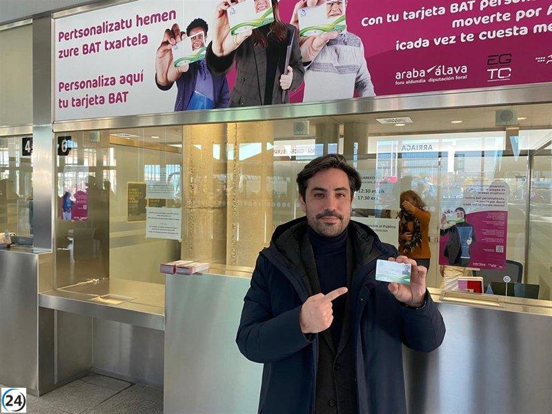 La Diputación de Álava lanza una oficina de personalización de la tarjeta BAT en Vitoria-Gasteiz.