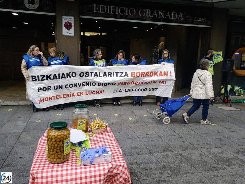 Hostelería de Bizkaia estancada en negociaciones del convenio colectivo durante un año